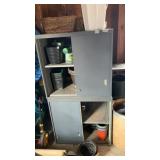 Metal cabinets. With sliding doors