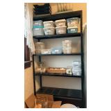 Large metal shelf does not contain contents