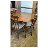 Wood table with 3 chairs