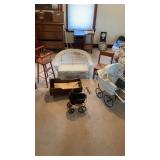Doll set. Including two strollers, high top