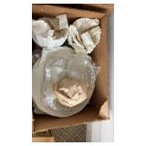 Lots of glass party plates, and custard cups