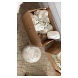 Glass, cups, tumblers, sherbet bowls. And large