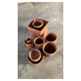 Lots of Clay flower pots