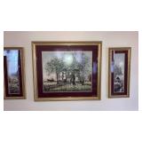 Set of three pictures painted by Glynda Turley