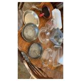 Large lot of bakeware, glass and metal. Pyrex,