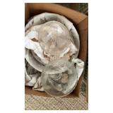 Lots of glass punch bowl, dessert bowls, and