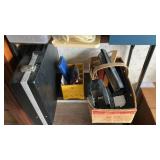 Office supplies. Including hole punch, rulers,