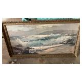 Vintage painting. Westward HO. R. Wood.