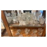 Leaded and etched glassware