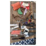 Large lot of rifle/gun parts, gun ammo