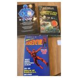 Comic books, including Tron, the first men in the