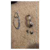 Two sets of jewelry, including necklace with clip