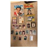 Elvis memorabilia including magazines, cards,