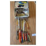 Large lot of vintage pens, pencils, and more