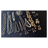 (11) Pearl necklaces, and (10) pair of pierced