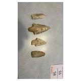 (4) arrowheads