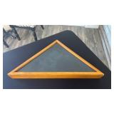 Commemorative flag display case, 26" long