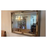 Large bevel edge mirror, 4 foot long, 3 foot tall