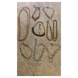 Lot of necklaces, not marked 10 of them