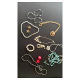 Large lot of costume jewelry includes turquoise