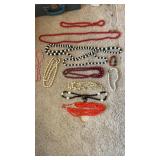 Large lot of assorted beaded necklaces