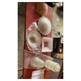 Vintage glass lampshades