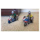 Metal wind up toy motorcycles
