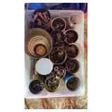 Large assortment of nuts and bolts and washers