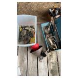 I saw of items, including masonry, tools,