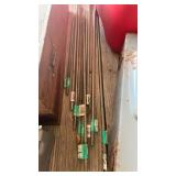 Threaded rod 9 of them approximately 24 inches