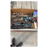 Large assortment of drill, bits, wood, bits, tap,