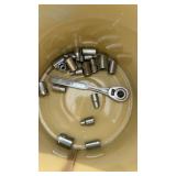 Quarter inch drive metric and standard sockets