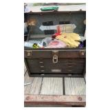 Tool chest, including contents of drillbits taps,
