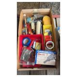 Painting supplies including new brushes