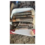 Large assortment of splined shafts