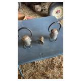 Switch, lanterns, and carbide light