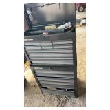 Stackable crafting tool chest with contents,