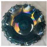 Vintage Indiana diamond pattern Riviera Blue