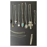 (10) Necklaces (2) bracelets Ladies jewelry