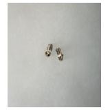 14 karat diamond hoop, J shape earrings, 3.5 GR