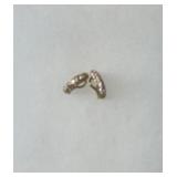 18 karat Paveï¿½ diamond hoop earrings