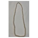 34 inch freshwater pearl strand necklace with