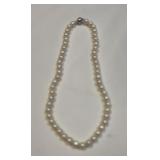 16 inch freshwater pearl strand necklace with
