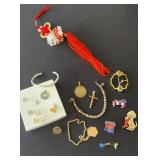 Miscellaneous jewelry lot includes Dog themed