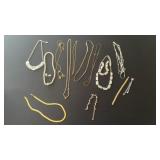 (10) nice costume jewelry necklaces. Also