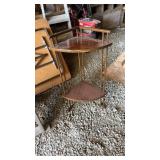 Antique corner shelf unit