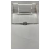 14 karat white gold, approximate 3/4 carat