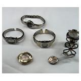 Ladies Watch Lot: Gucci 1500L silver watch