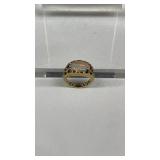 14 karat oval opal ring 5.8 GR