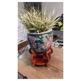 Chinese Koi planter and stand